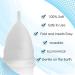 Blossom Menstrual Cup - Reusable Silicone Period Cup Set (Small White & Large Black) | Eco-Friendly Alternative to Tampons | Comfortable & Safe Menstrual Care - Buy Online on GoSupps.com
