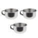 Harilla High-Quality Stainless Steel Shaving Mug Set of 3 | Premium Beard Care Accessories - Worldwide Shipping - Buy Online on GoSupps.com