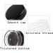 Plastic Jars Round with Black Lids 40 Pieces Mini 10g/10ml Portable Empty Clear Container for Lotion Cream Ointments Travel Make Up Storage Eye shadow Rhinestone Samples - Buy Online on GoSupps.com