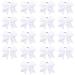 Cheer Bows, Caenagrion 18 PCS 8" Large White Cheer Hair Bows Ponytail Holder Elastic Band Handmade for Cheerleaders Teen Girls College Sports (White)