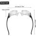 Weduspaty Adjustable Magnifying Glasses - 4-Fold Magnification for Myopia Seniors Anti-Blend Wearable Loupe for Reading & TV - Perfect for Low Vision - Buy Online on GoSupps.com