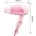 ADITAM 1000W Travel Hair Dryer Dual Voltage Hair Dryers Mini Blow Dryer with Folding Handle Dual Voltage (Pink) Double The Comfort - Buy Online on GoSupps.com
