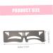 Baluue 2pcs Eyebrow Ruler Brow Guide Template Eyebrow Tools Brow Mapping Eyebrow Tracer Stainless Steel 20x4.8cm As Shown - Buy Online on GoSupps.com