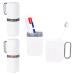 Ldawyde toothbrush mug travel 2 pieces of toothbrushes. Undlable travel toothbrush toothpaste storage raccoon for home school camping travel business trips toothbrush etui blue gray