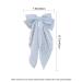 8 Inch Blue Hair Bow - Butterfly Knot Metal & Fabric - Large Women's Fashion Accessory - Buy Online on GoSupps.com
