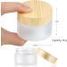 6-Piece Frosted Glass Cosmetic Container Set | Refillable Clear Jars for Creams & Lotions - Ideal for Cosmetics Storage - Buy Online on GoSupps.com