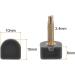 HARFINGTON 6 Pairs High Heel Tips - TPU Replacement Tap Caps for Women - 2.4mm Fine Core Pin 10x10mm U-Shape Heel Repair Caps - Black - Buy Online on GoSupps.com