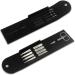 KINGMAS Stainless Steel Eyebrow Tweezers Set of 5 with Travel Case - Perfect for Brow Shaping and Ingrown Hair Removal (Black) - Buy Online on GoSupps.com