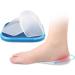 FRCOLOR Silicone Insoles for Plantar Fasciitis - Comfortable Heel Cushions & Half Inserts for High Heels - White 10x6x1cm - Buy Online on GoSupps.com