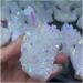 Natural Crystal Cluster Plated White Crystal Cluster Reiki Stone Crystal Tip House Decorative Specimens Crude Mine Full of Texture 1pc - Buy Online on GoSupps.com