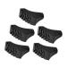 Lurrose 5st trekking stick protection crutching undergrounds replace non-crutch tips tip of the walking stick top protection for trekking sticks outdoor accessories shoe type rubber slipproof matte