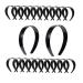 Plastic headband 20 pieces 1 inch wide plastic Easy frontal ligaments Kamm head bands thin diy hair bands plastic hair band slippery art headband tires