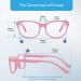 Buy Firmoo Blue Light Blocking Glasses for Men & Women - Oversized Round Clear Computer Glasses to Reduce Eye Strain & Anti-Glare Protection - Buy Online on GoSupps.com