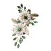 Angoily Bride Hair Clips Floral Bride Hair Comb Bun Hair Flower Comb Vintage Hair Accessories Tiara Hair Pin Hair Clips Decoration Handmade Flowers Women's The Flowers Crystal