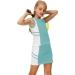 AOBUTE Girls Tennis Golf Outfit Set | Tank Top and Skirt with Shorts | 6-7 Years | Light Green - Buy Online on GoSupps.com