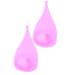 2pcs Female Silicone Cups Made Of Silicone For Women Aunt Soft Rubber Pink 8X 4.2X4.2 CM