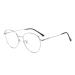 Blue light filter glasses anti blue light glasses computer glasses cat eye without prescription metal frame glasses pc gaming bluight filter uv block blue light glass ladies silver