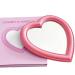 Yeekea Heart Shape Makeup Mirror - Pink | Cosmetic Desktop & Wall Hanging Mirror - Buy Online on GoSupps.com