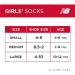 New Balance Girls' Cushion Low Cut Ankle Socks (16 Pack), Pure White - Size Large - Buy Online on GoSupps.com