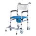 Wheelchair for Outdoor 4 in 1 Wheelchair with Commode Brakes Casters Aluminum Alloy Wheelchair for Elderly Injured and Disabled Wheel Chair(B)