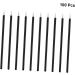 BELLIFFY 100pcs Eye Makeup Tools Eyeshadow Eye Shadow Eyebrow Brush Applicator White 10X0.5X0.5cm White - Buy Online on GoSupps.com