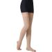 TOFLY Open Toe Thigh High Compression Stockings (Pair) 20-30mmHg Graduated Medical Compression Hose for Varicose Veins, Edema, DVT - Beige XL - Buy Online on GoSupps.com