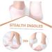 FOMIYES Height Increase Insoles - 2 Pairs Invisible Detachable Heel Pads for Unisex | Skin-Friendly Comfort - Buy Online on GoSupps.com