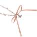 SOUTHJIELING Cute butterfly necklace for women and girls bow necklace rose