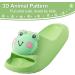 Flat Flops: Kids' Frog Green Summer Slippers - Anti-Slip Shower & Beach Sandals for Parent-Child Fun - Buy Online on GoSupps.com