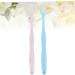 Gatuida Natural Manual Toothbrush Set - 2 Pcs Travel-Friendly Household Dental Floss Brushes - Buy Online on GoSupps.com