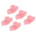 Silicone Exfoliating Lip Brushes Deep Cleansing Professional Bendable Soft Lip Scrubbers Exfoliating Brush Tool with Sucking Cup for Skin Care 5 PCS