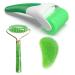FA FIGHTART 4 in 1 Jade Gua Sha Set Ice Roller Face Rollers Freezer Frozen Cooling Face Massager Massage Tool Green