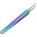 Stainless Steel Luxury Twilight Curved Eyelash Tweezers | High-Precision Manicure & Eyebrow Tools - Buy Online on GoSupps.com
