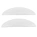 Sonew 1 Pair Eyelash Silicone Pads Reusable Soft Lash Rods with Storage Box Sparkle Clear White Lash Lifting Tool (S)