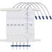 Urinary Drainage Bag with Anti-Reflux Chamber 1000ml Leg Bag Urinary Bag for Home and Hospitals Health Aids (5Pcs)