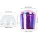 Nail Seal Stamp Silicone Stamper Heads for DIY Nail Art Decoration (2PCS, Purple & Clear) - Buy Online on GoSupps.com