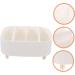 Housoutil Box Makeup Storage Box Eyeshadow Makeup Organizer Makeup Countertop Organizer Bracket Cosmetic 20.6X20X8.6CM White - Buy Online on GoSupps.com