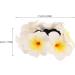 Beaupretty Hawaiian Flower Hair Tie Plumeria Hair Scrunchy Women Hair Tie Summer Flower Hair Tie Elastic Hair Bands for Women Girls - Buy Online on GoSupps.com