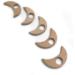 Wendysun 3pcs Cartoon Wood Teether Set - Natural Animal Moon Shape Baby Teething Toy - Buy Online on GoSupps.com