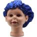 2 Pcs Wide Band Satin Hair Bonnet for Sleeping - Soft Night Sleep Hat for Curly Hair Protection in Blue - Buy Online on GoSupps.com