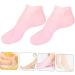Ipetboom 1 Pair Sock Moisturizing Gel Booties Titanium Ear Pick Beauty Care Silicone Gel Skin Protect Soles Essential Oil Tableware Sucker Miss Moisture Cream Pink Natural Sebs 35X7X1cm - Buy Online on GoSupps.com