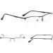 Half-Rim Reading Glasses 3-Pack with Spring Hinges - Stylish 0.5x Magnification - Comfortable & Durable Eyewear for Every Occasion - Buy Online on GoSupps.com