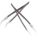 Stainless Steel Curved Tweezers Set 2 Pieces for Precision Electronic Repair | International Shipping - Buy Online on GoSupps.com