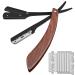 Professional Barber Straight Razor with 100 Single Edge Blades Premium Stainless Steel Shaver Razor for Men Home & Salon Grooming Using (NO.119)
