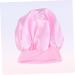 Silky Satin Sleep Cap for Curly Hair | Wide Side Bonnet Shower Cap | Pink | 1pc - Buy Online on GoSupps.com