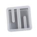 NUOBESTY for Practical Household DIY Tones Holder Molds Shaped Pen Mould Phone Resin Lipstick Square Drip White 9.5X9.5X3CM