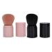 Black Powder Brush Blush Brush Retractable Makeup Brush Travel Portable Loose Powder Makeup Brush for Blush and More