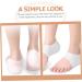 FOMIYES Height Increase Insoles - 2 Pairs Invisible Detachable Heel Pads for Unisex | Skin-Friendly Comfort - Buy Online on GoSupps.com