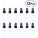 UEETEK 12pcs 30ml Portable Travel Spray Bottles Fine Mist Clear Plastic - Ideal for Travel & Toiletries - Buy Online on GoSupps.com
