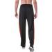 Men's Lightweight Orange Sweatpants with Zipper Pockets - Large Size for Workout, Jogging, Gym, Running | Open Bottom Training Pants - Buy Online on GoSupps.com
